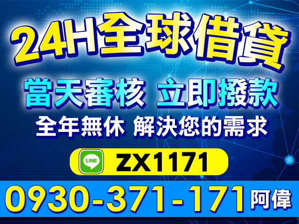 24H，全球借貸，審核撥款快