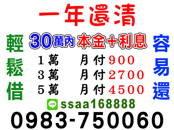 30萬內，立即撥款